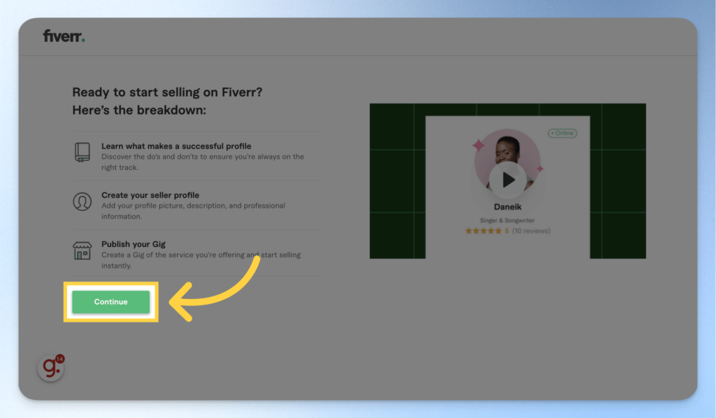 Fiverr 賣家資料建立:賣家須知
