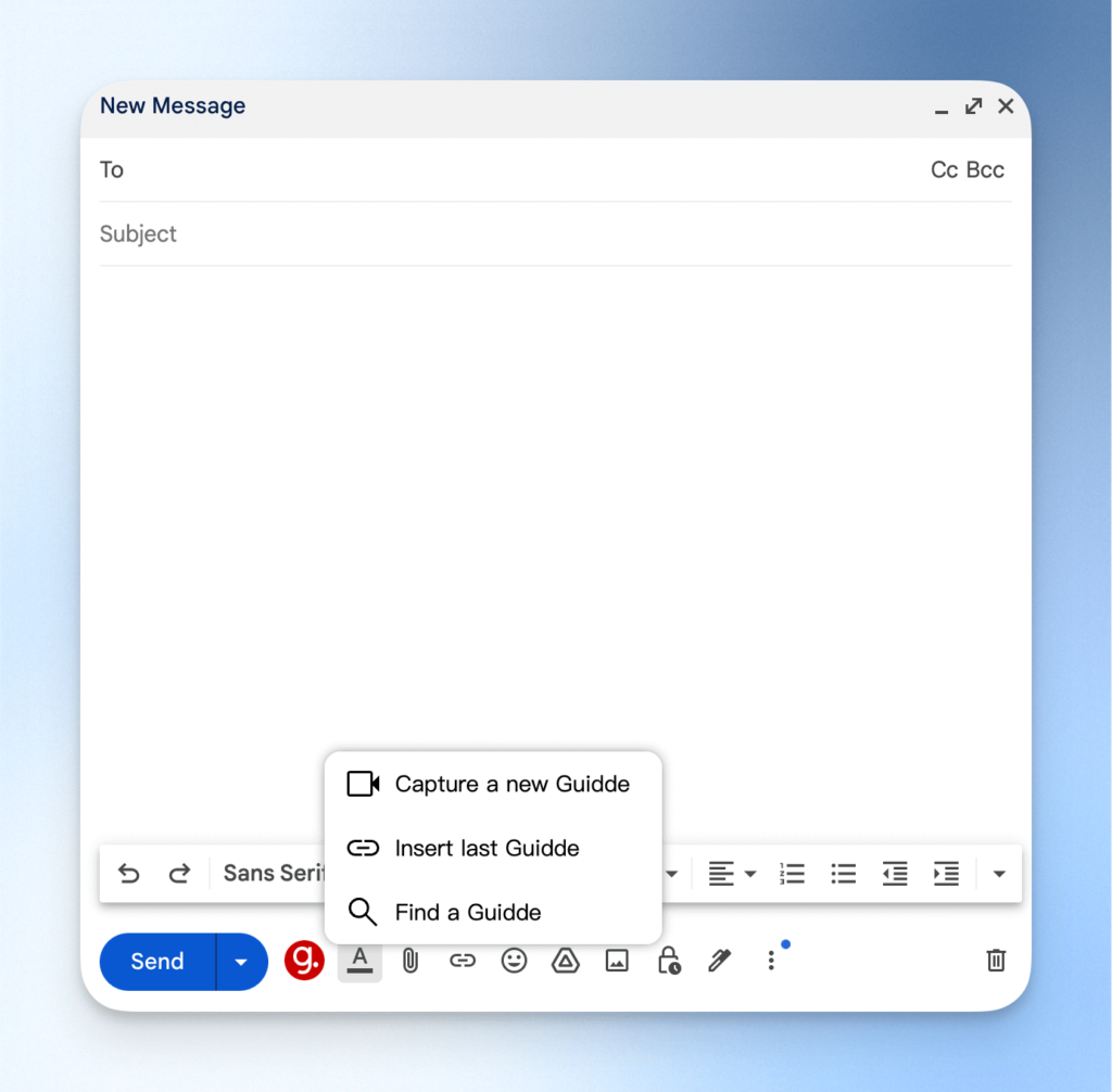 Guidde 與 Gmail 整合