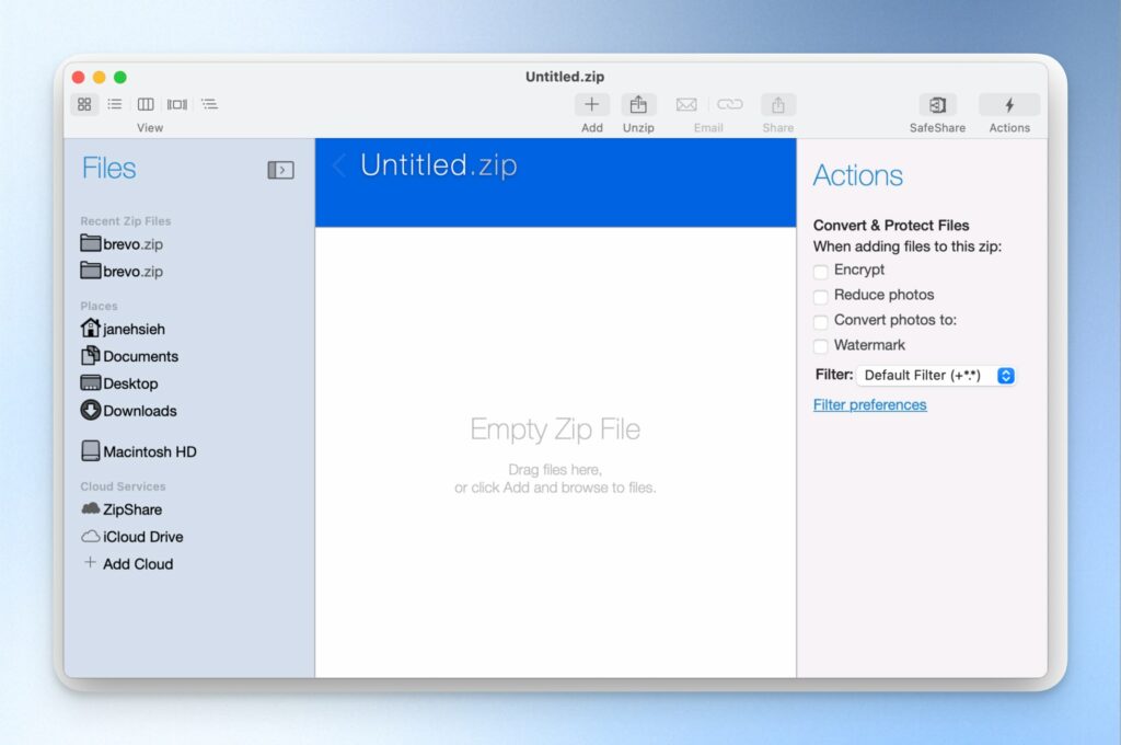 正式使用 WinZip 