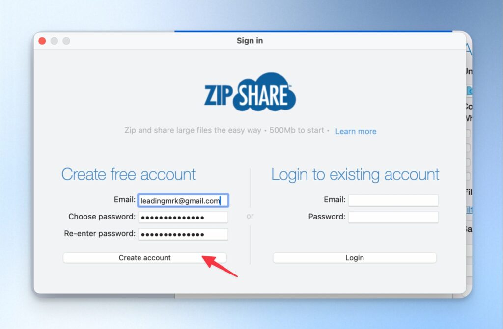 註冊 Zipshare
