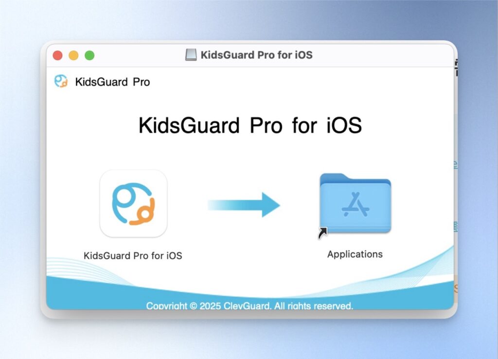 根據系統指示完成安裝 KidsGuard Pro 電腦版應用程式
