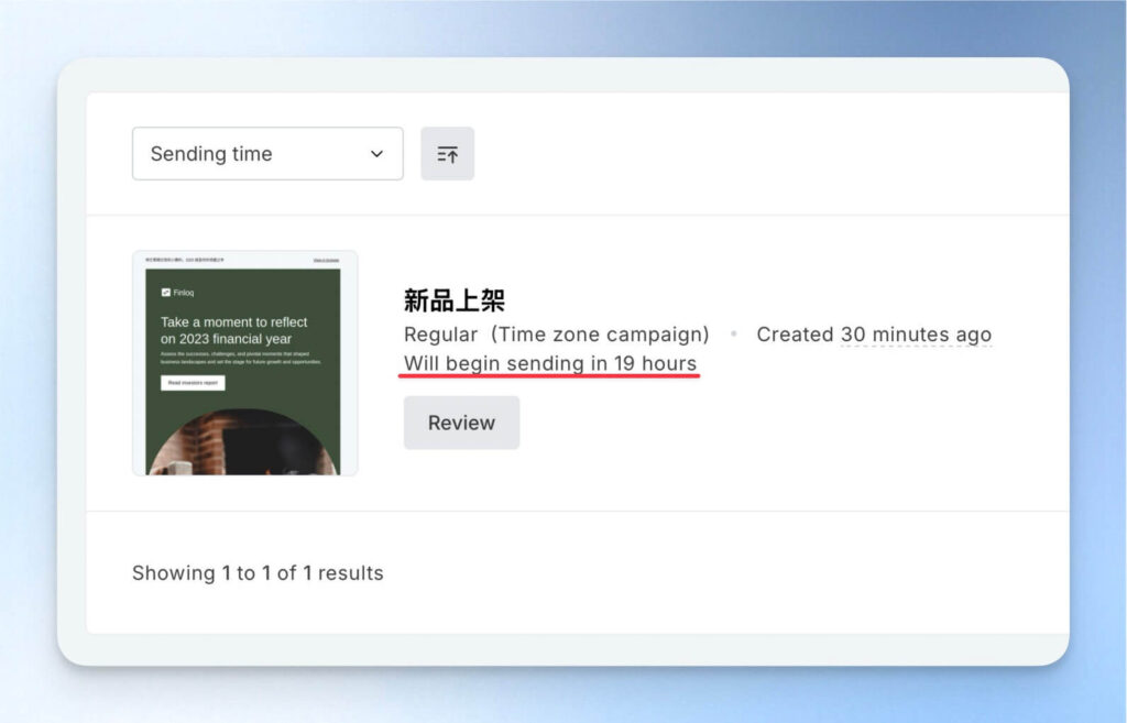 MailerLite 電郵活動