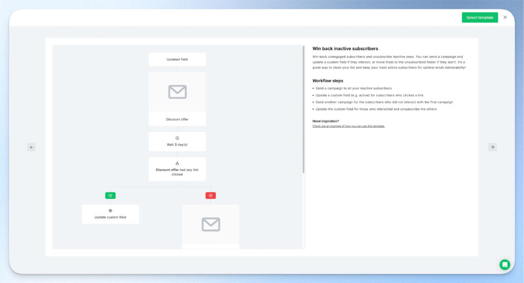 MailerLite 自動化流程