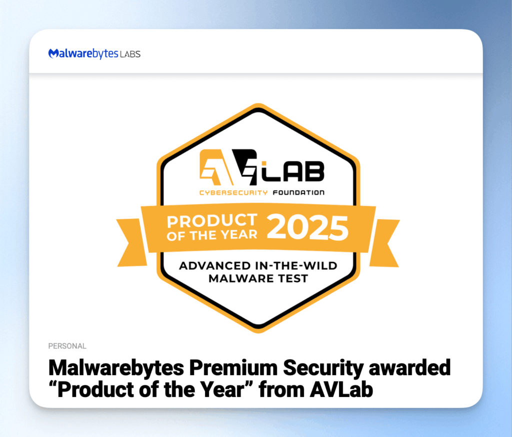 Malwarebytes awarded 2025