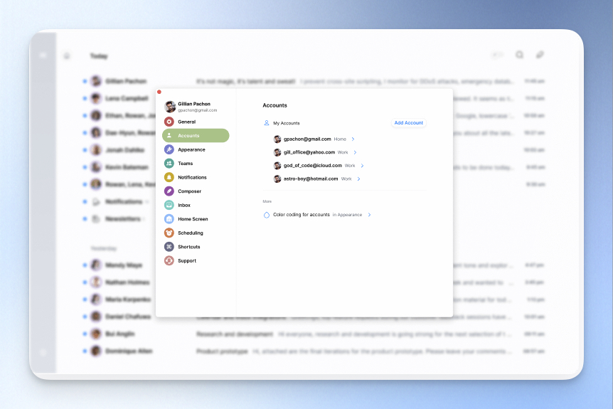 Spark Mail 多帳號整合