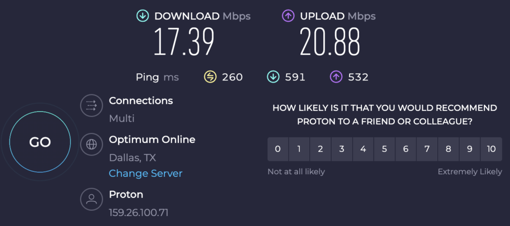 VPN 連接後