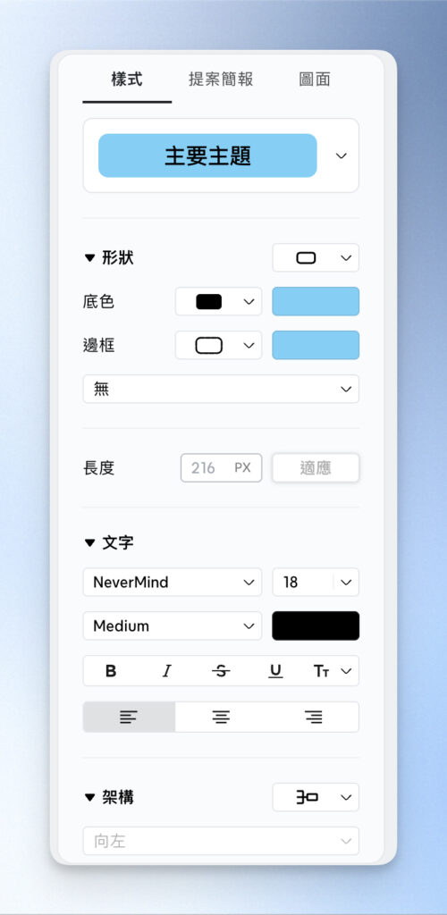 C 區：格式編輯面板（點擊開啟）